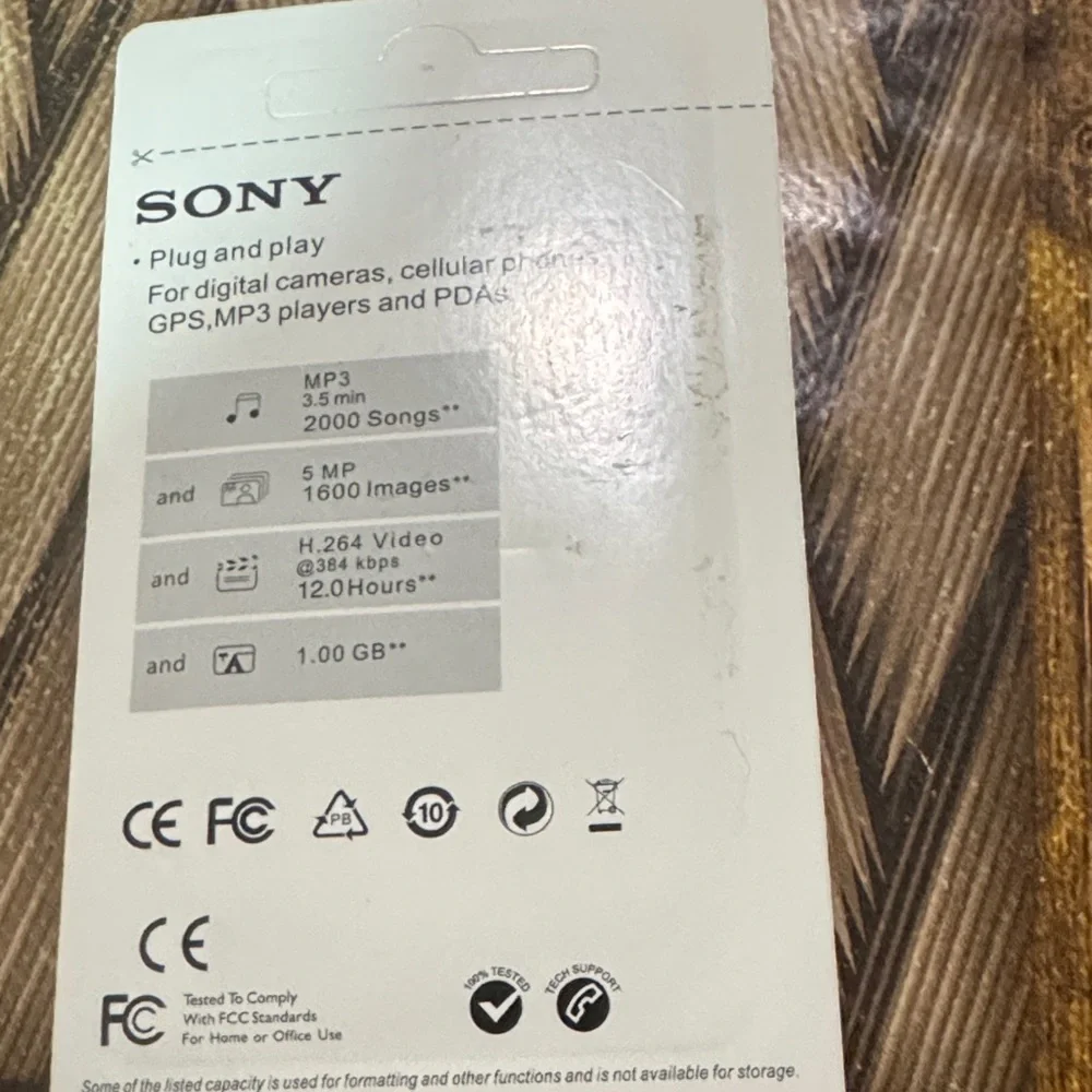 Sony Micro SD Card with Adapter - Black and Red